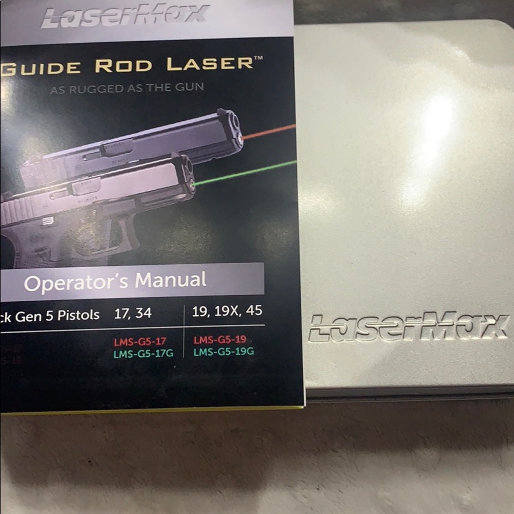 New Lasermax Green Laser Guide Rod Sight For Glock